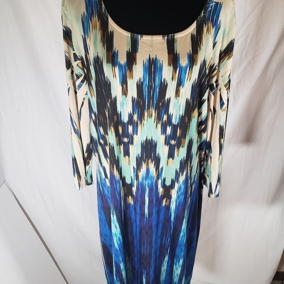 Fresh of LA Blue Multicolored Dress Sz 2X - Picture 2 of 8